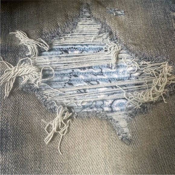 AMIRI MX1 Distressed Jeans Blue Bandana Paisley Patch Underlay Size 31 Like New! - Picture 10 of 16